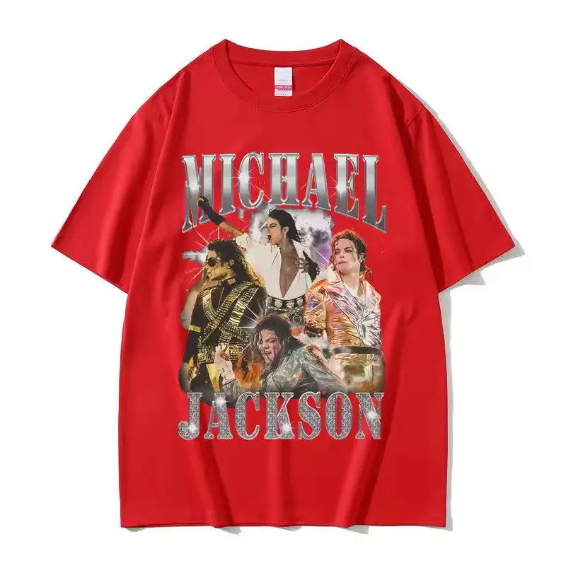 2026 Summer Classic Vintage Michael Jackson Graphic T-shirt Men Women Clothing Fashion Retro Gothic Rock Male Punk Oversized Y2k