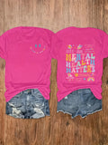 Mental Health Matters Women's Tee - Positive Graphic, Casual Black Oversized Top