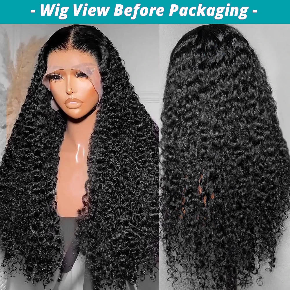 20in -44in Deep Wave 1 HD Lace Front Human Hair Wig