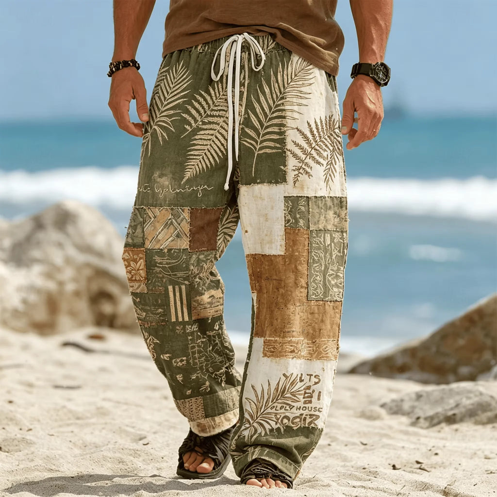 Summer Fashion New Bohemian Ethnic Style Loose Straight Leg Pants For Men And Women Outdoor Sports Street Casual 3D Pants