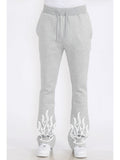 Stacked Flare Flame Sweat Pants