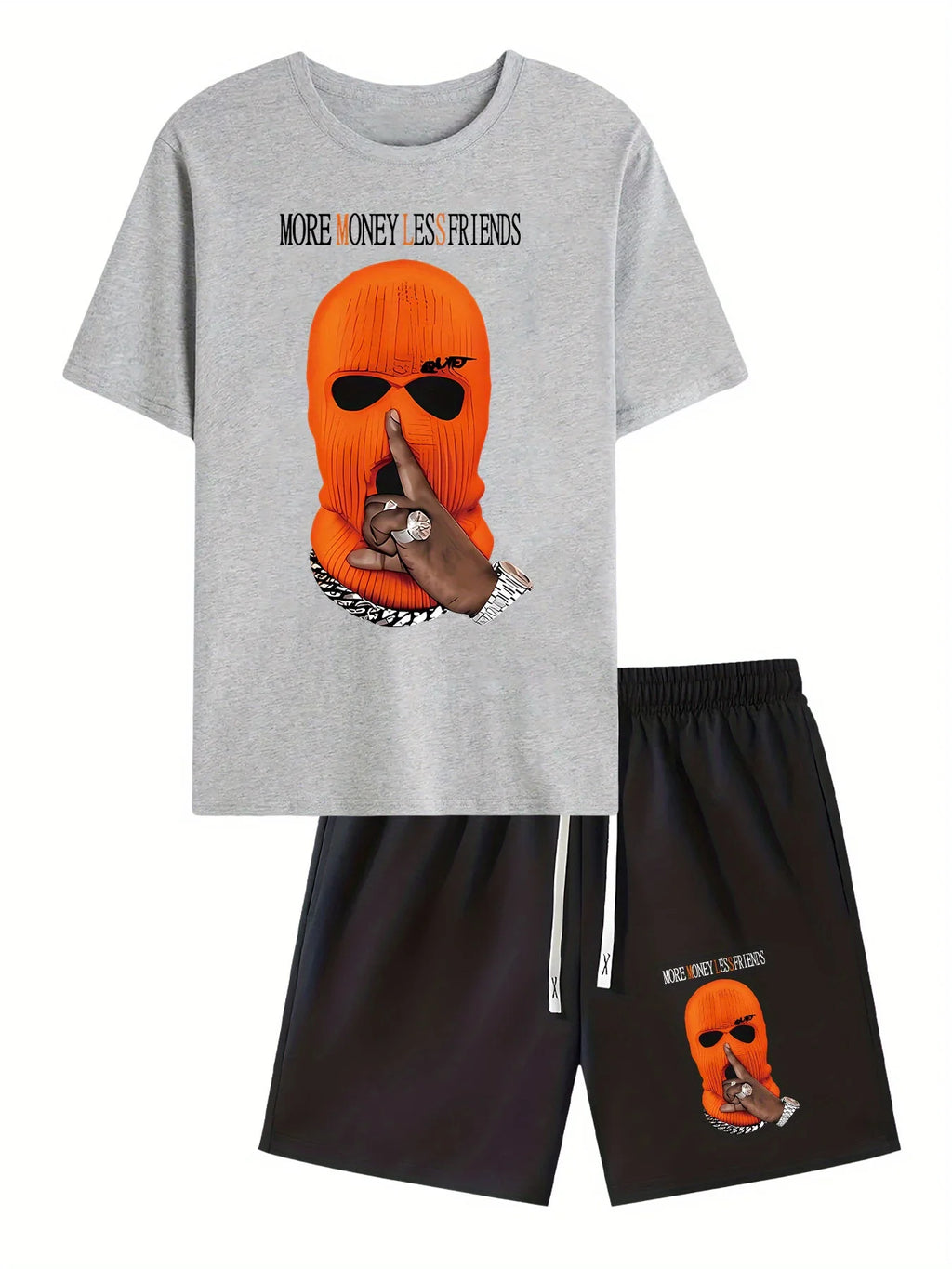 2026 Summer New Men's Short-Sleeved Shorts Set - Street Casual Fashion Comfortable Soft Breathable 3D Pattern Print
