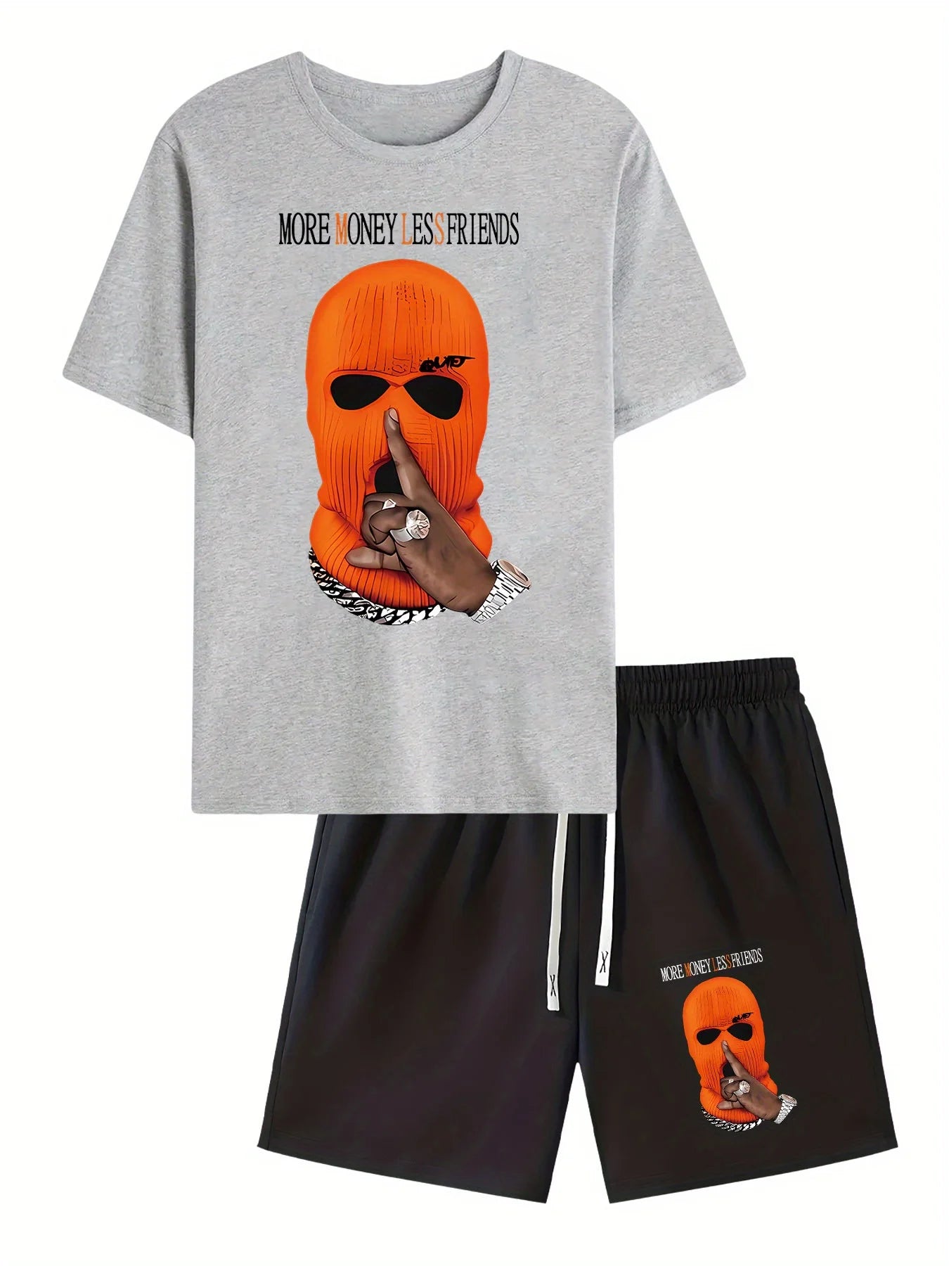 2026 Summer New Men's Short-Sleeved Shorts Set - Street Casual Fashion Comfortable Soft Breathable 3D Pattern Print