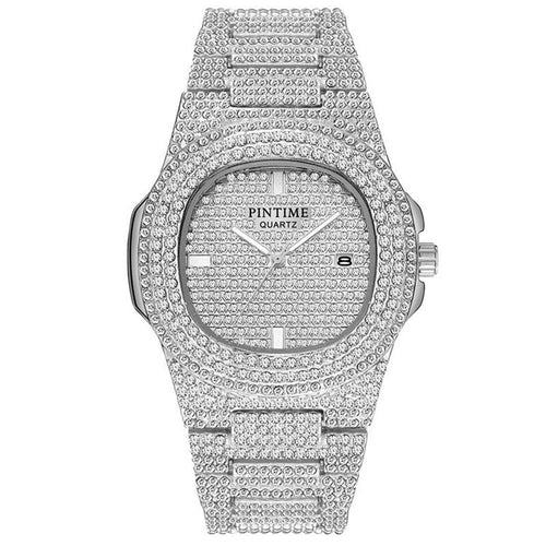 Luxury Mens/Womens Unisex Crystal Watch Bling Iced-Out Watch