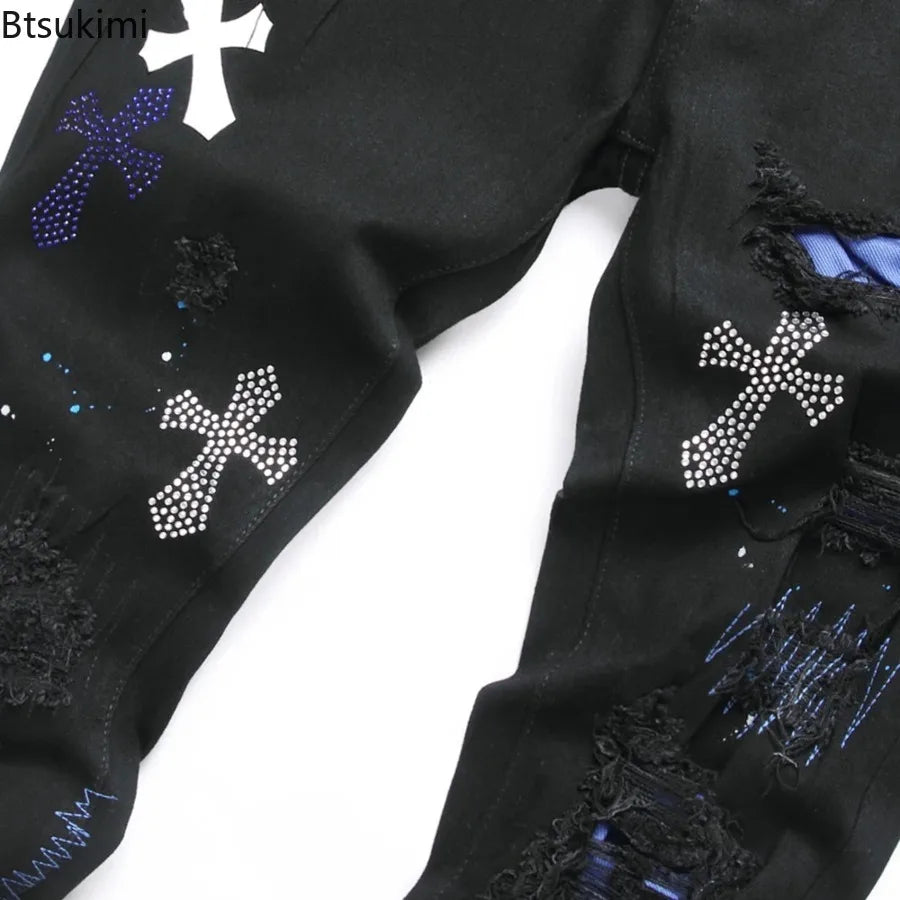Crystal Cross Stretch Jeans