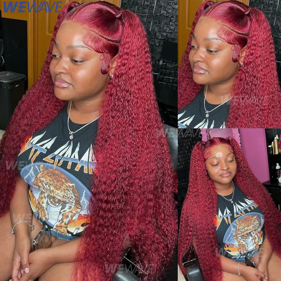 Burgundy 13X6 Hd Lace Frontal Human Hair Wig