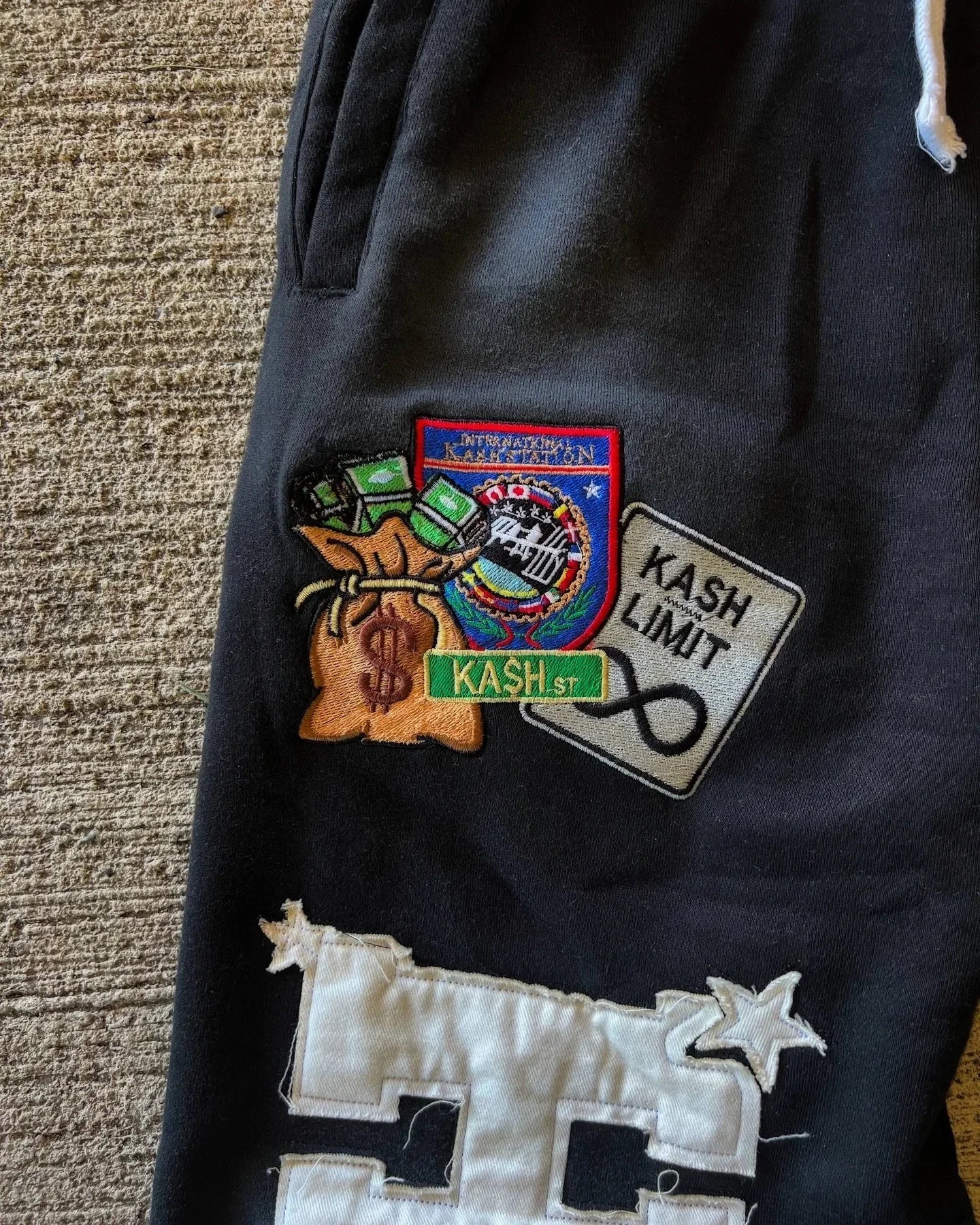 American Letter Patch Retro Double Layer Design Y2K Pants Baggy Sweatpants Men Hip Hop Gothic Elastic Waist Jogging Casual Pants