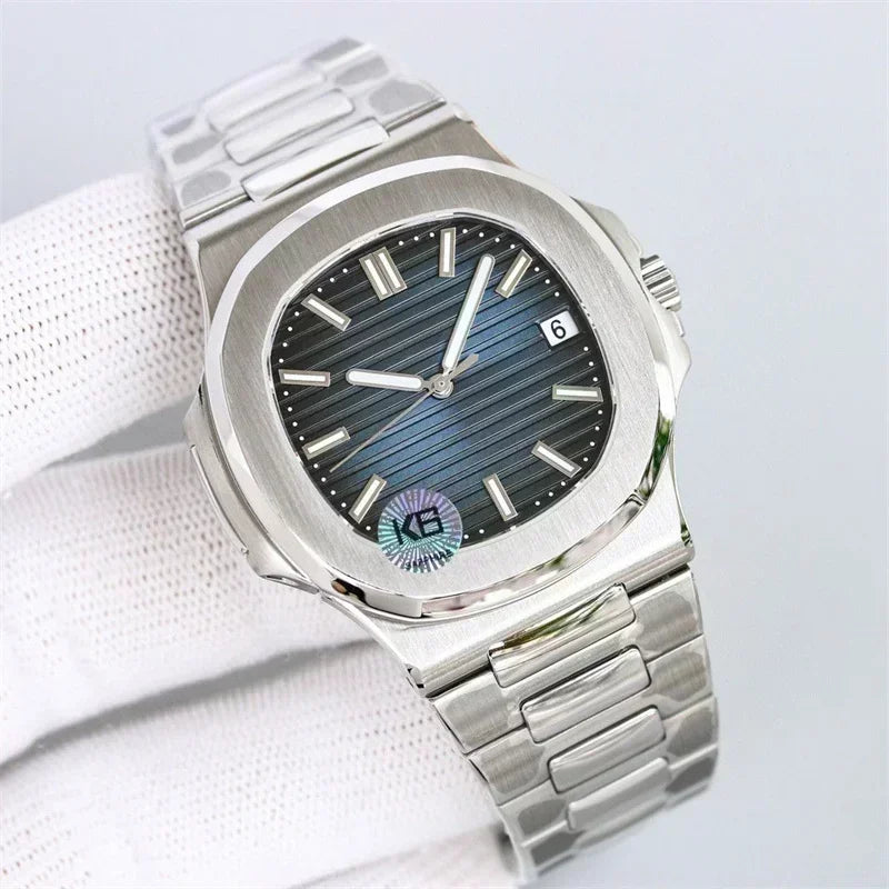 Men Luminous Sapphire  Automatic Mechanical Watch 904L Stainless Steel  Black Blue Customized